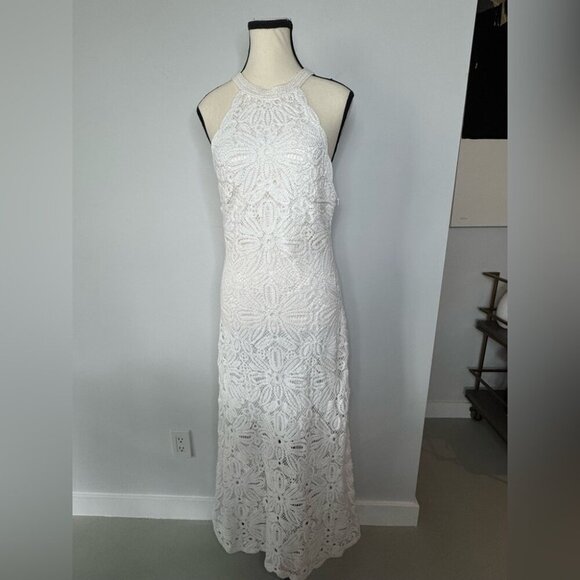 Maje White Floral Maxi Dress – NWT, Size T42 - Picture 1 of 16